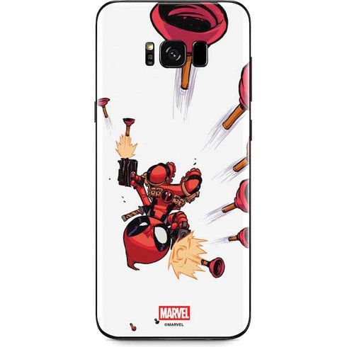 Marvel Deadpool Babypool Shooting Galaxy S8 Plus Skin